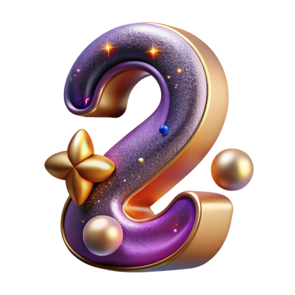 magnificent traditional Number Two Isolated Rounded Corners genuine png