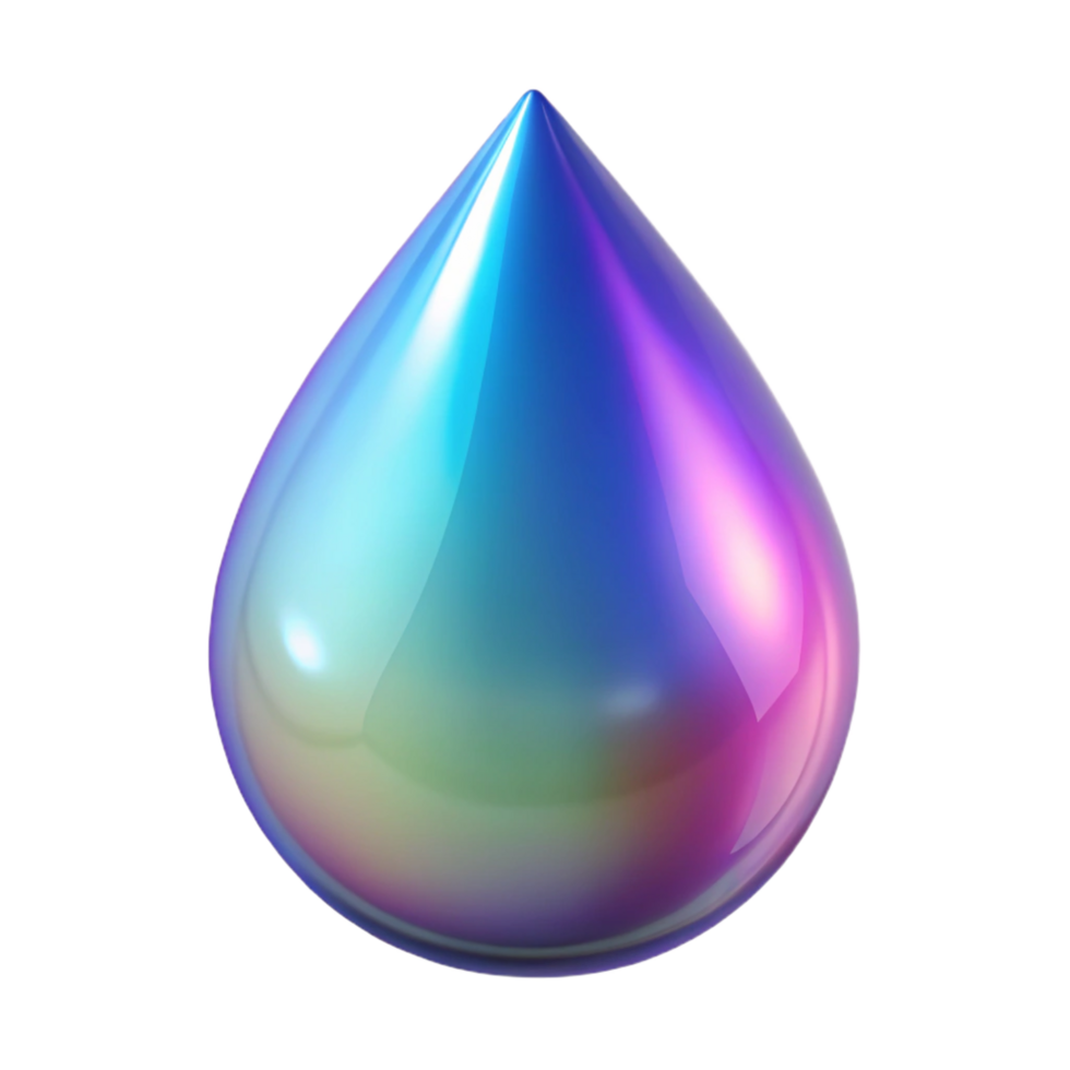 dynamic exquisite A single, glistening teardrop of pure magic. NO BACKGROUND with Transparent Background. original png