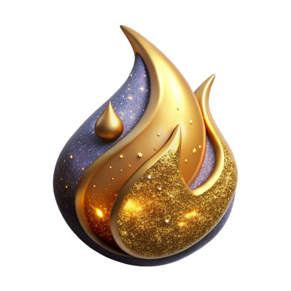extraordinary vintage Painted Flame Iconography Isolated with Textured Flicker genuine png