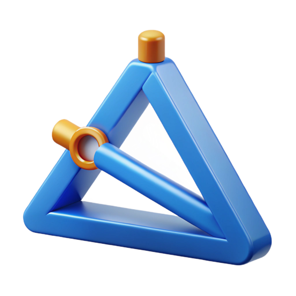 captivating dramatic traditional Architect's triangle, NO BACKGROUND with Transparent Background. museum quality png