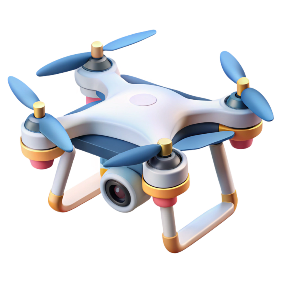 captivating distinguished Drone quadcopter camera aerial photography NO BACKGROUND with Transparent Background. png