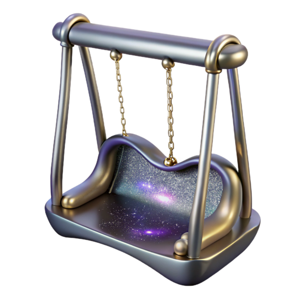 impressive creative Park Swing Empty Metal Chains Transparent Isolated genuine png