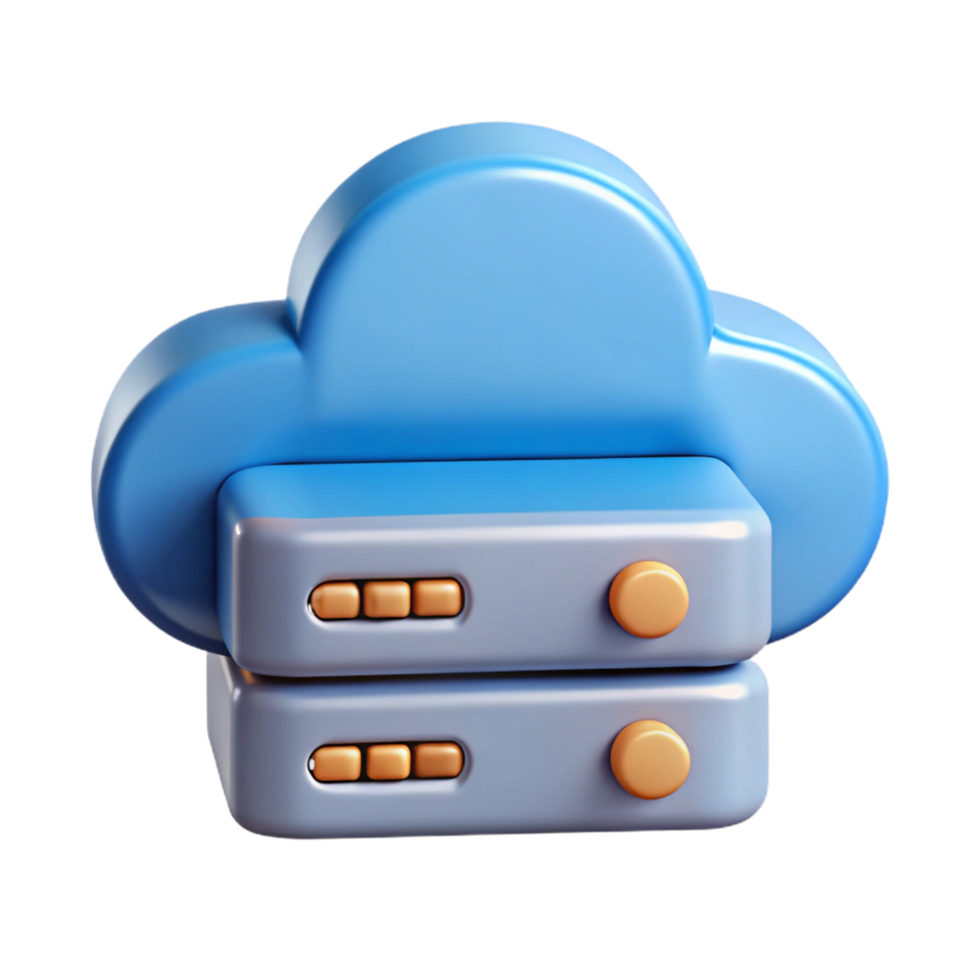 dazzling organic Cloud server icon data storage online backup NO BACKGROUND with Transparent Background. authentic png