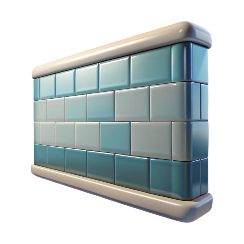 beautiful bold elegant Wall tile, subway, NO BACKGROUND with Transparent Background. impeccable png