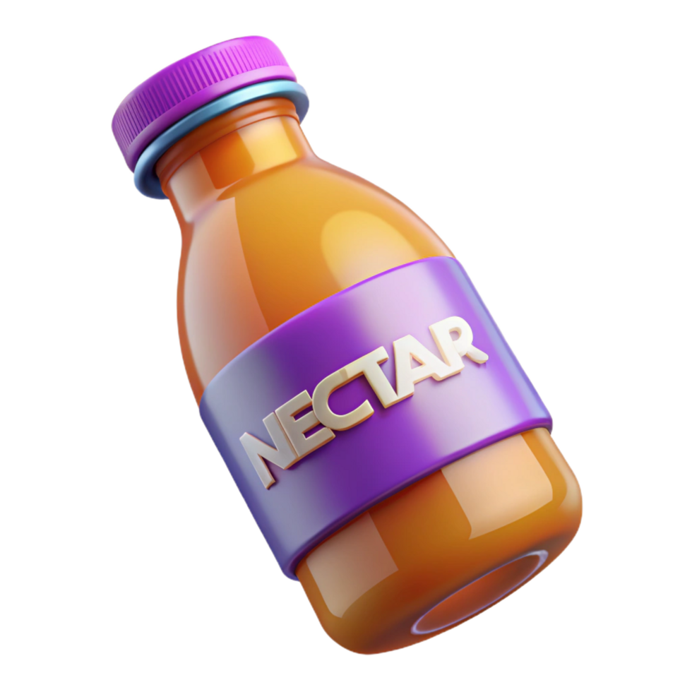 bold pristine Nectar, drink of the gods NO BACKGROUND with Transparent Background. professional png