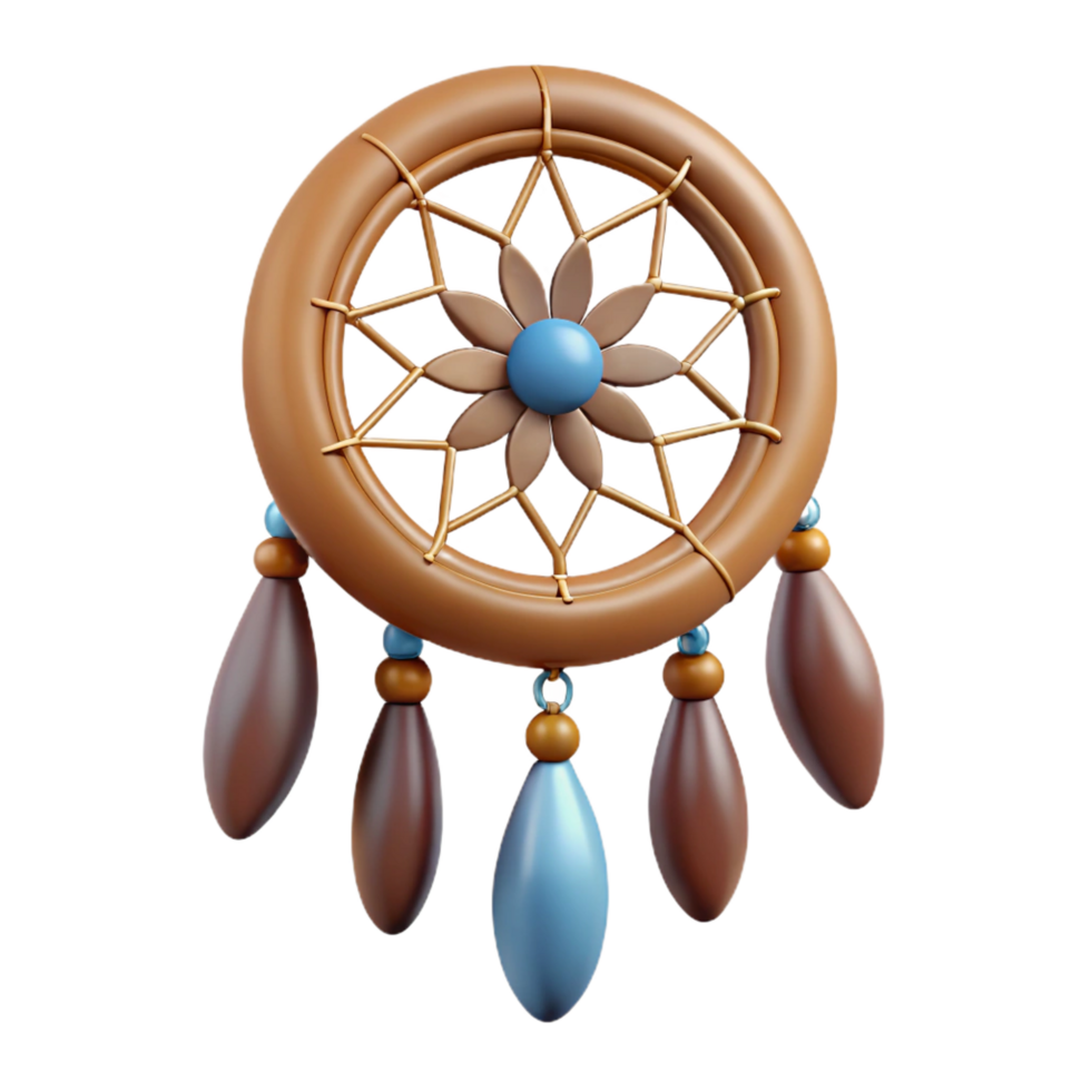 breathtaking calm urban Dreamcatcher, Native American charm NO BACKGROUND with Transparent Background. professional png