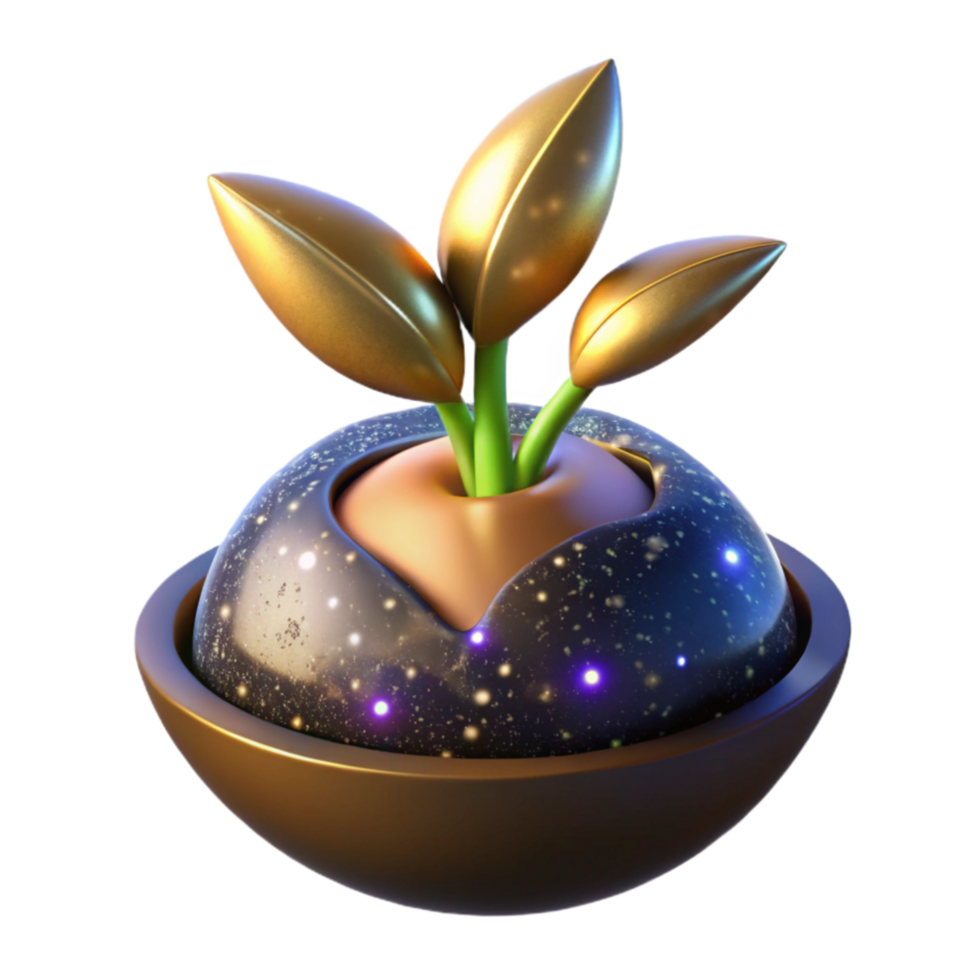 impressive traditional Plant Seed Germinating Timelapse Isolated on Transparent Background high quality png
