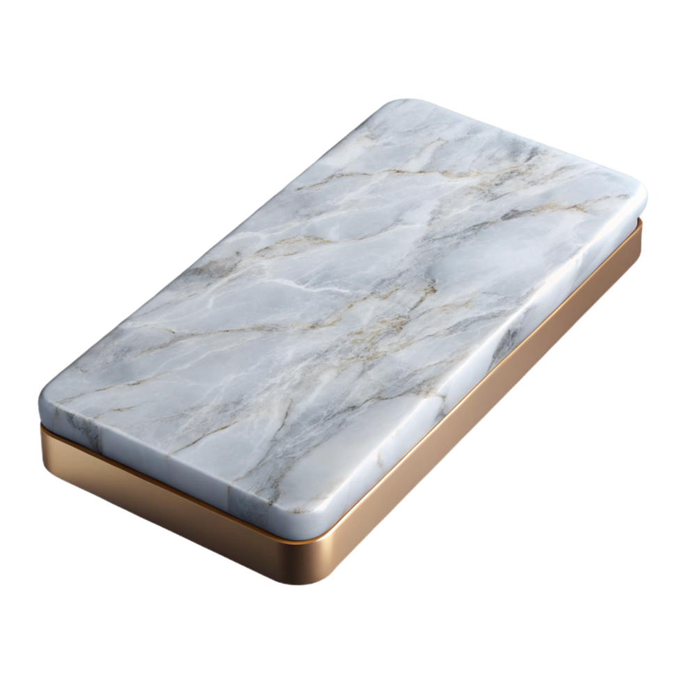 alluring modern Marble countertop slab, NO BACKGROUND with Transparent Background. 4K png