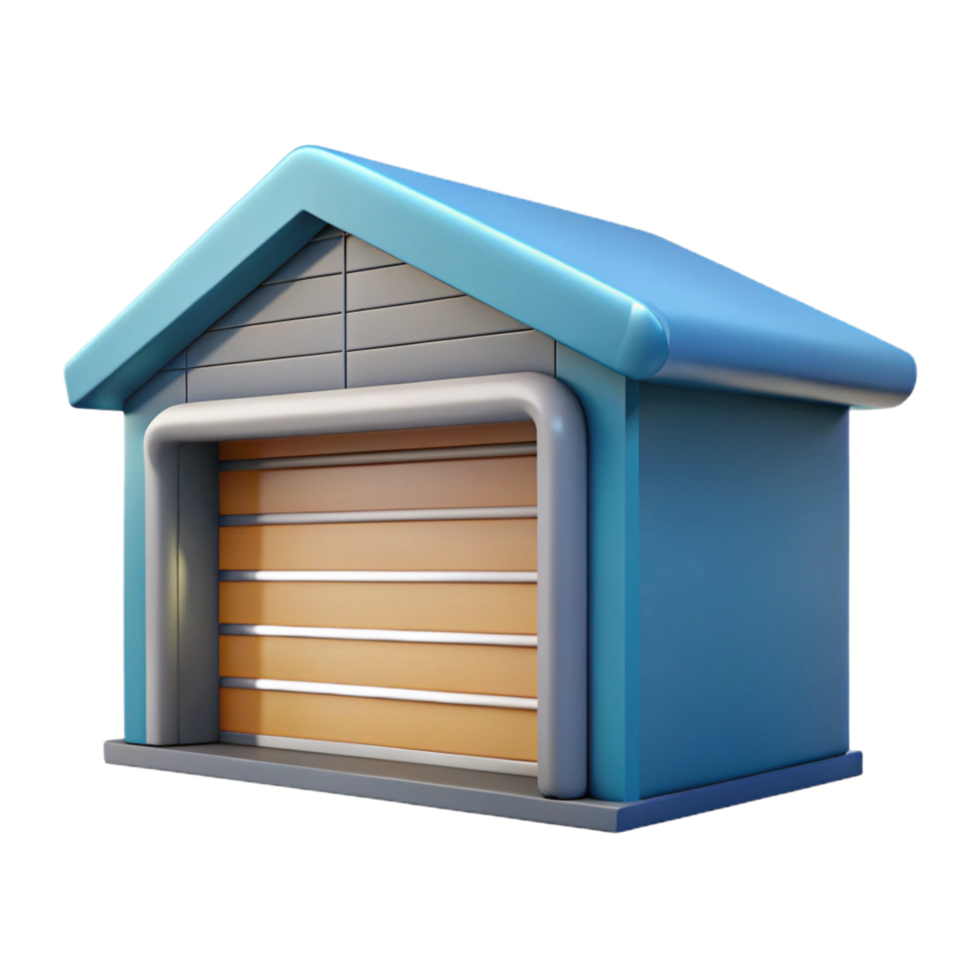 beautiful peaceful nordic Garage door panel, NO BACKGROUND with Transparent Background. elite png