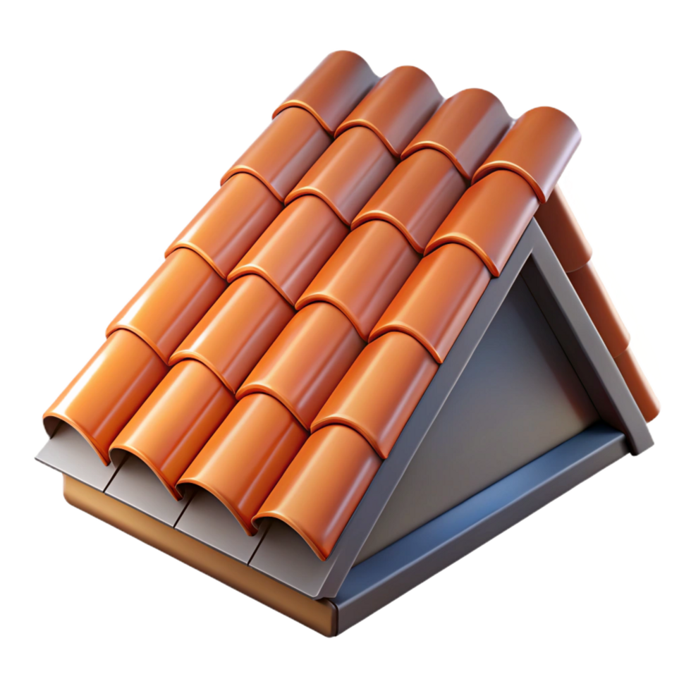 captivating impressionist Roof shingle, NO BACKGROUND with Transparent Background. gallery standard png