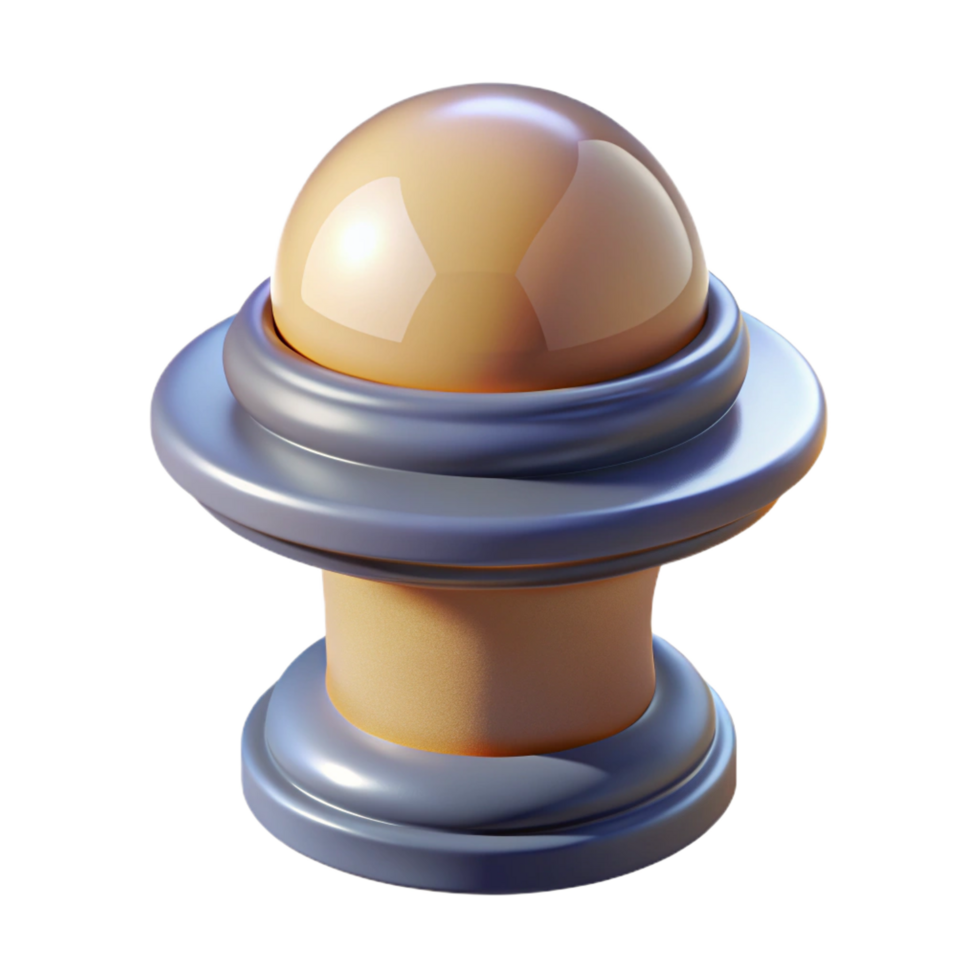 calm majestic Newel post cap, NO BACKGROUND with Transparent Background. crisp png