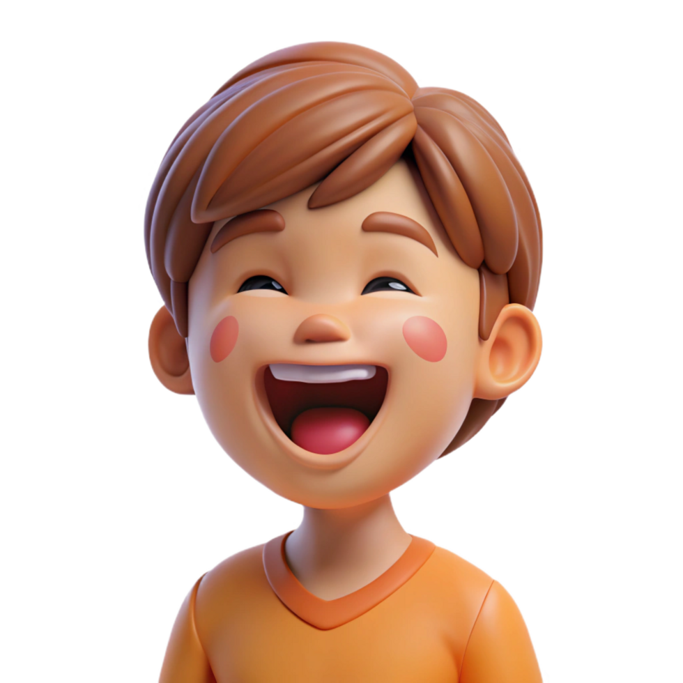 distinctive urban Happy child, laughing, playful expression, NO BACKGROUND with Transparent Background. sharp png