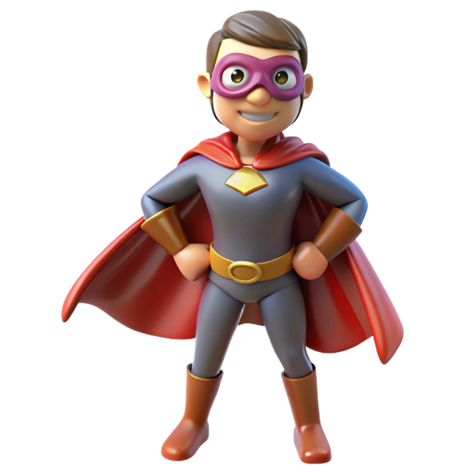 beautiful timeless Superhero, cape, mask, NO BACKGROUND with Transparent Background. png