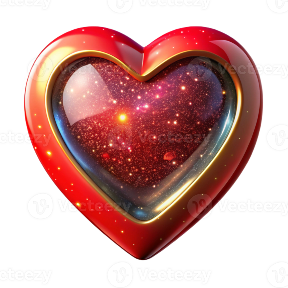 magnificent contemporary Red Heart Isolated Transparent Background exclusive png