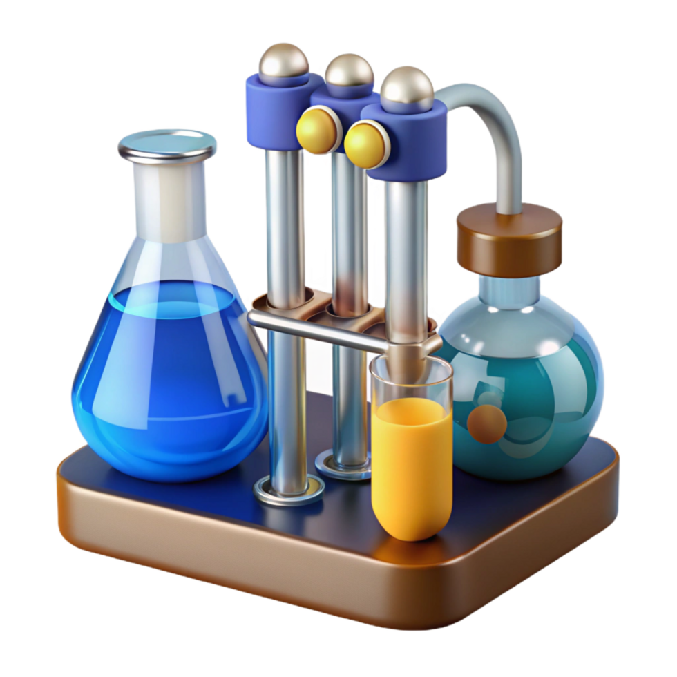 beautiful industrial Biotechnology research equipment NO BACKGROUND with Transparent Background. masterfully captured png