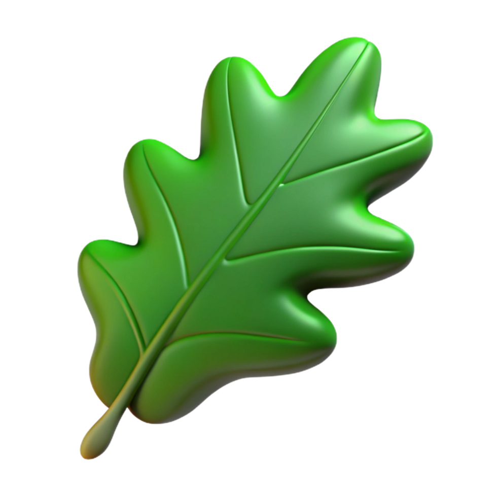 alluring celebrated Single oak leaf, green. NO BACKGROUND with Transparent Background. png