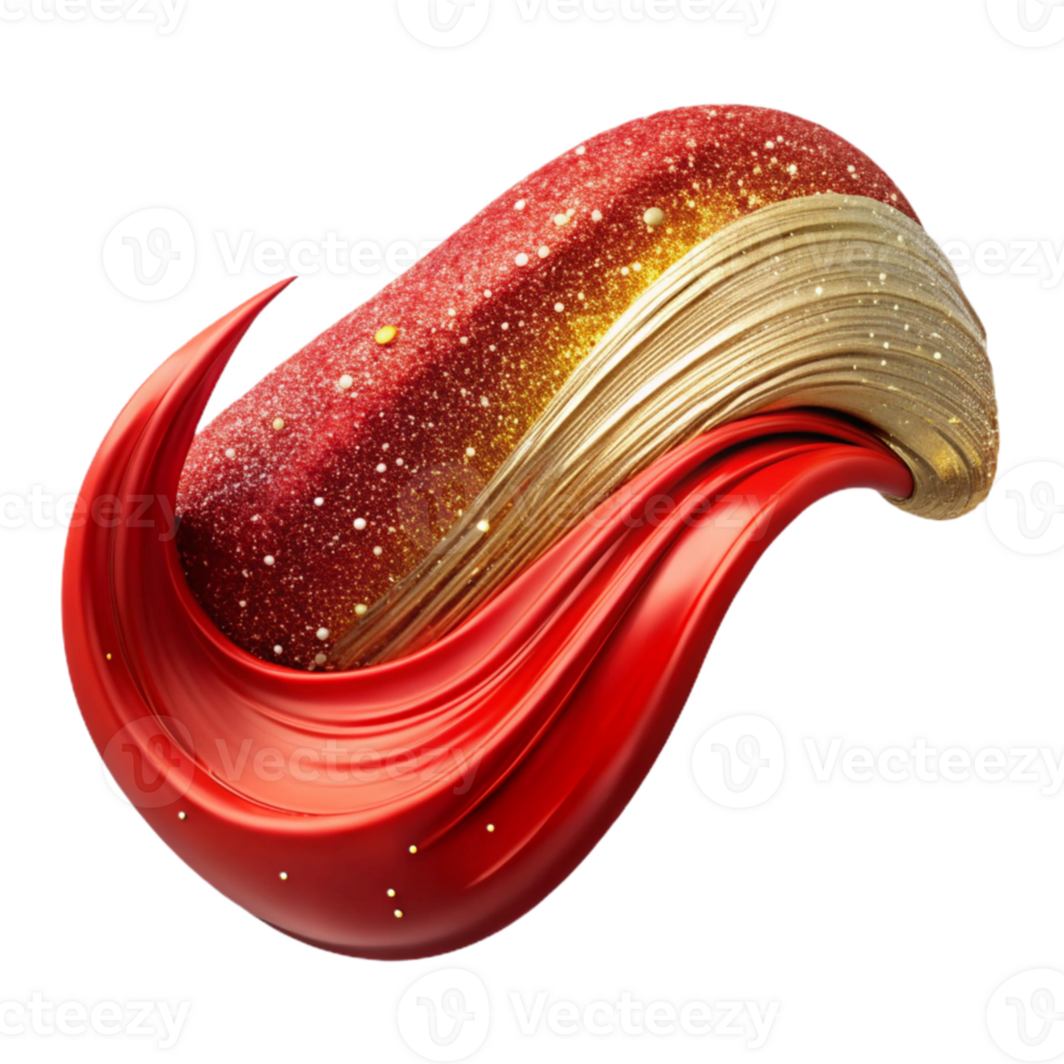 magnificent creative Red Paint Stroke Brush Texture Isolated premium png