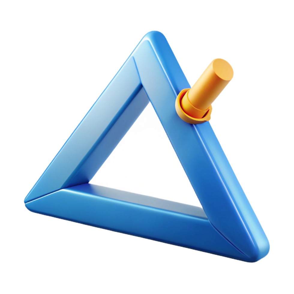 alluring notable Architect's triangle NO BACKGROUND with Transparent Background. png
