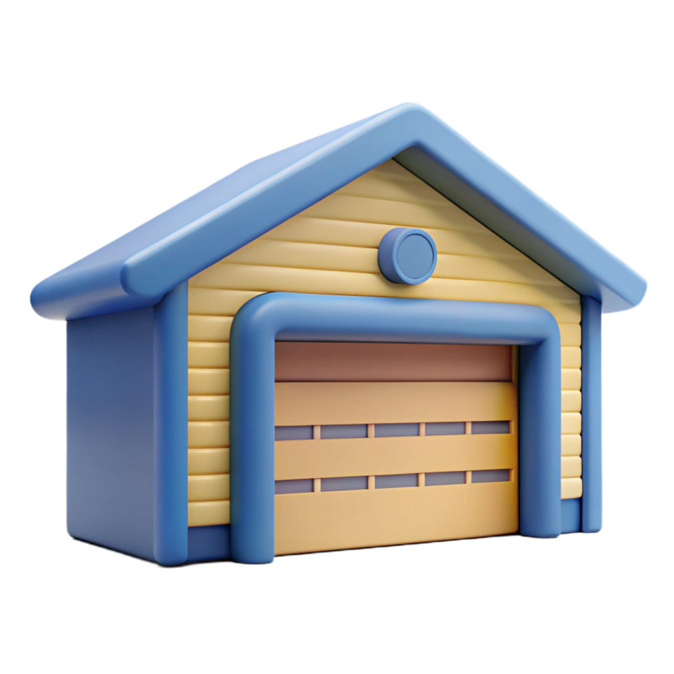bold wonderful Garage door NO BACKGROUND with Transparent Background. museum quality png