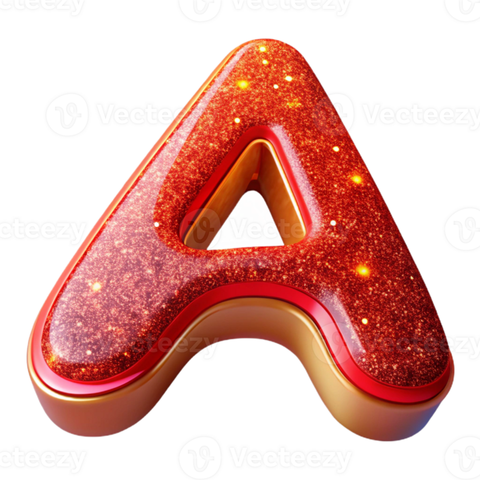 extraordinary vintage Red Serif Letter a Cutout Transparent Background exclusive png