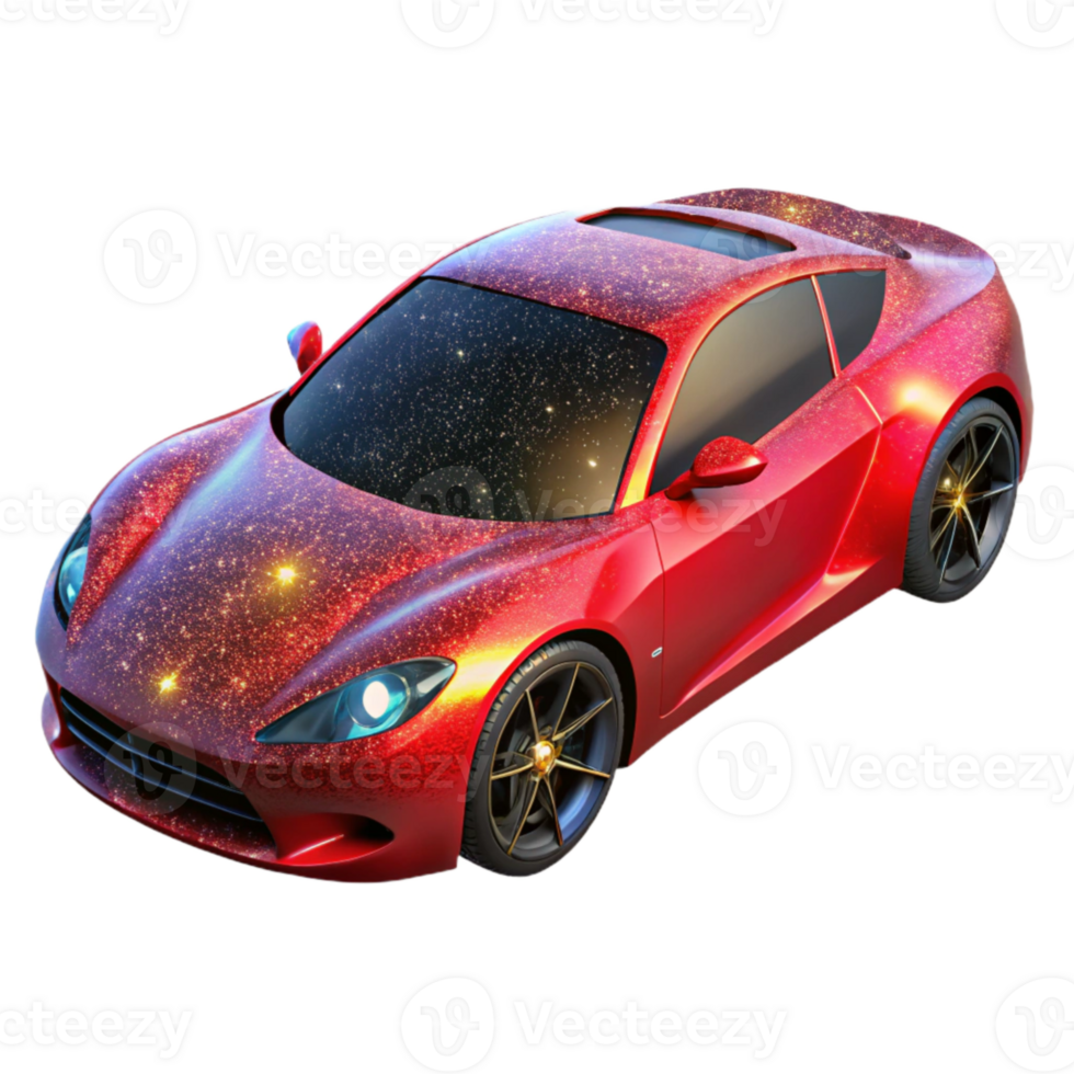 extraordinary traditional Red Sports Car 3d Model Perspective View original png
