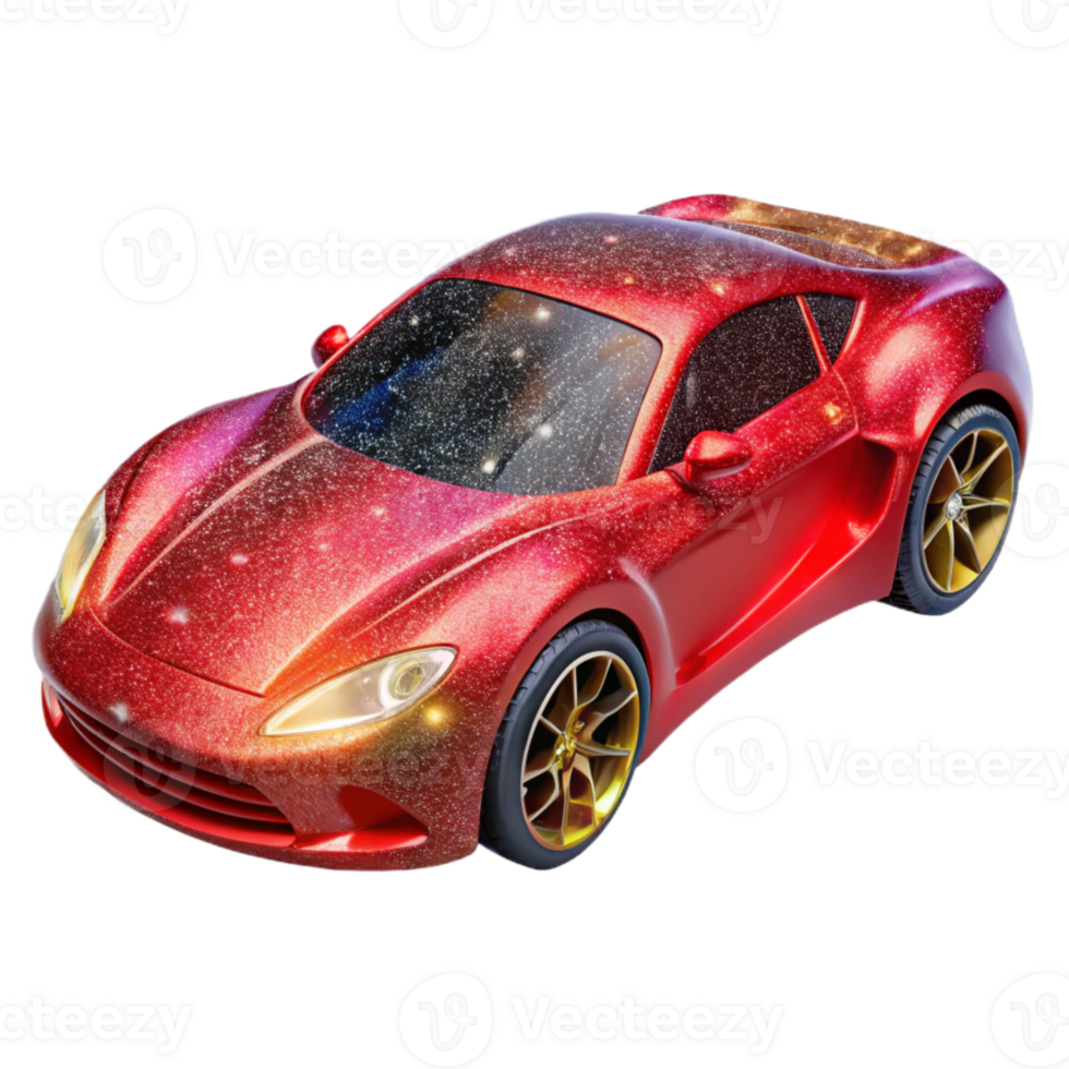 extraordinary contemporary Red Sports Car 3d Model Perspective View high quality png