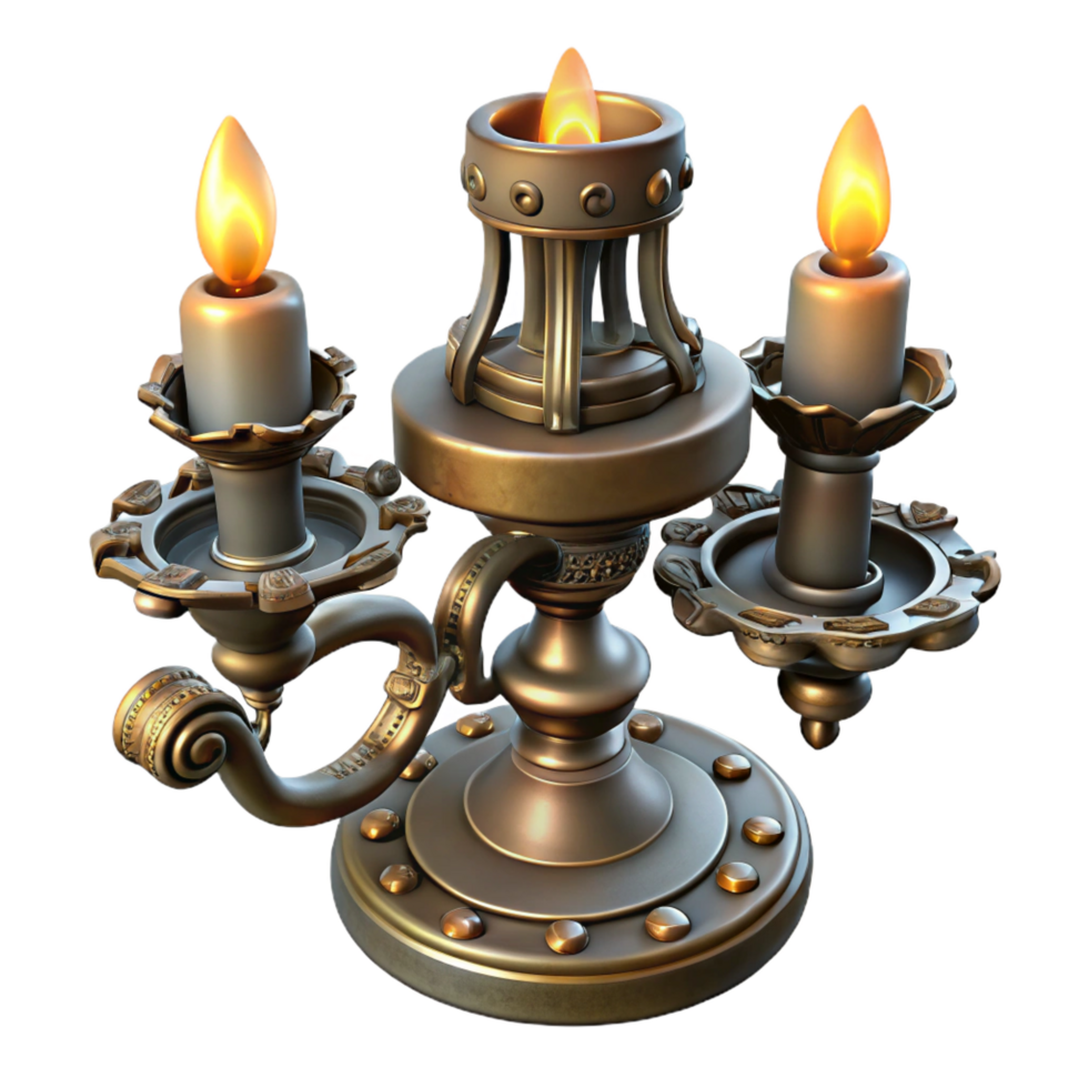 dynamic stunning Steampunk silverware with intricate designs and metallic finishes. NO BACKGROUND with Transparent Background. refined png