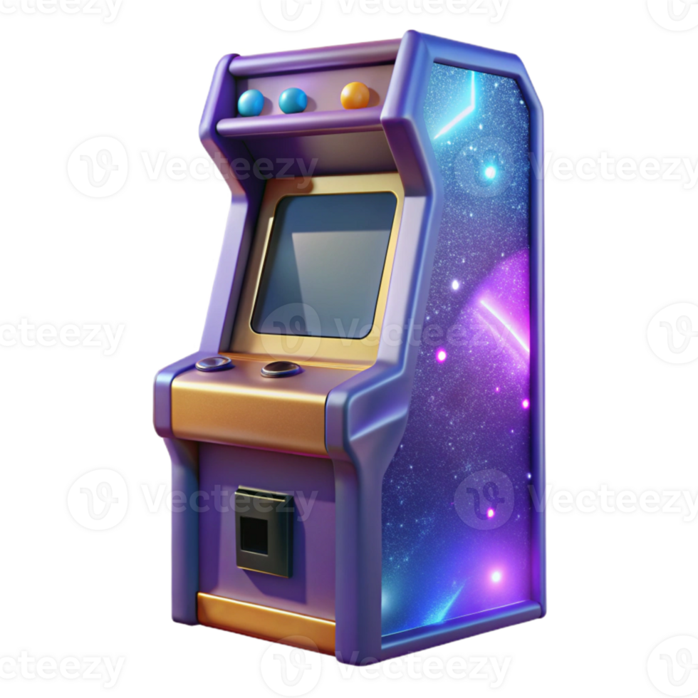 impressive rustic Retro Arcade Cabinet Side View Isolated Cutout high quality png
