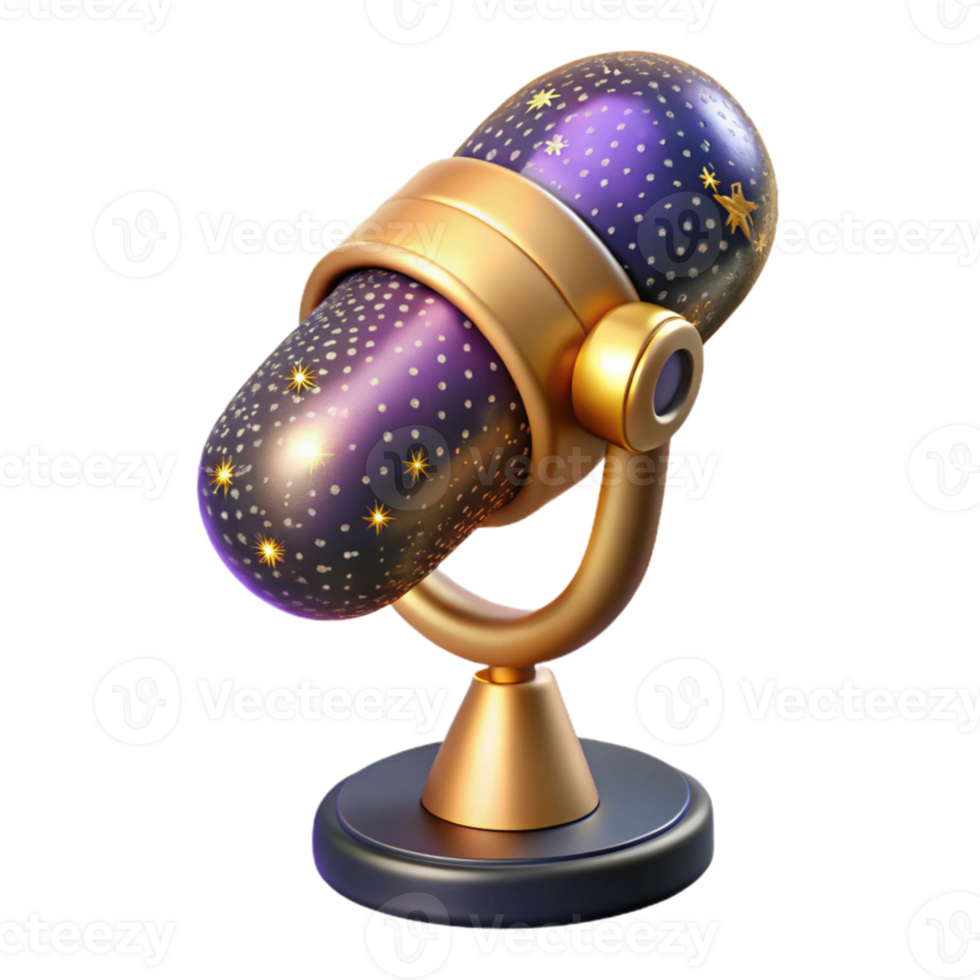 extraordinary modern Retro Microphone Stand Isolated Element premium png