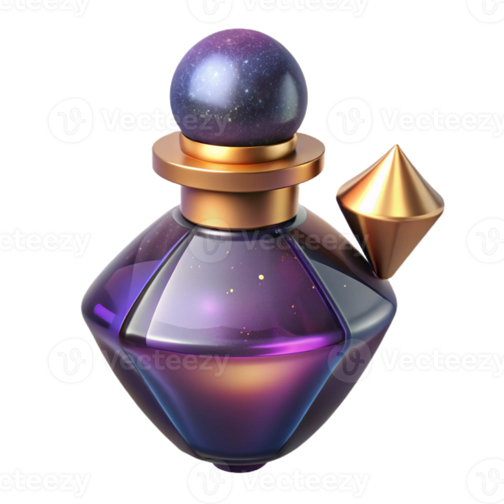 wonderful artistic Retro Perfume Bottle Glass Stopper Cutout high quality png