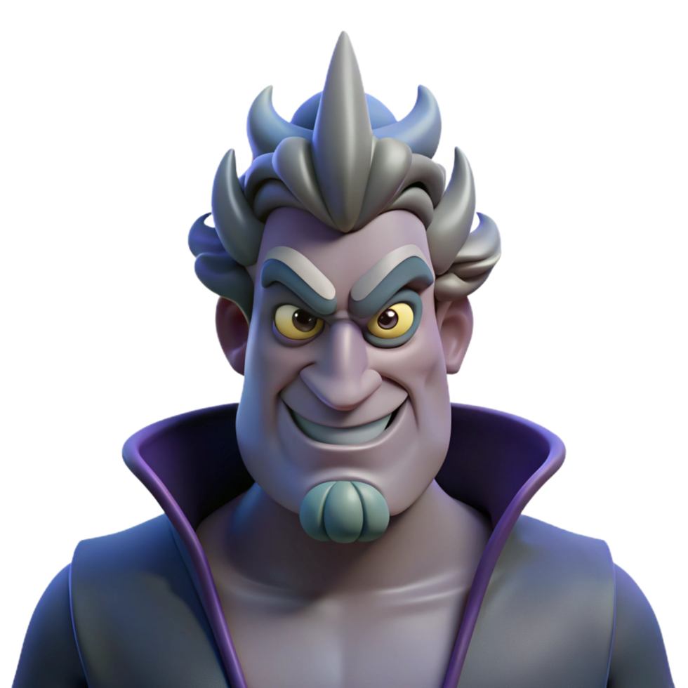 elegant acclaimed Hades, god of the underworld, stern expression, NO BACKGROUND with Transparent Background. png