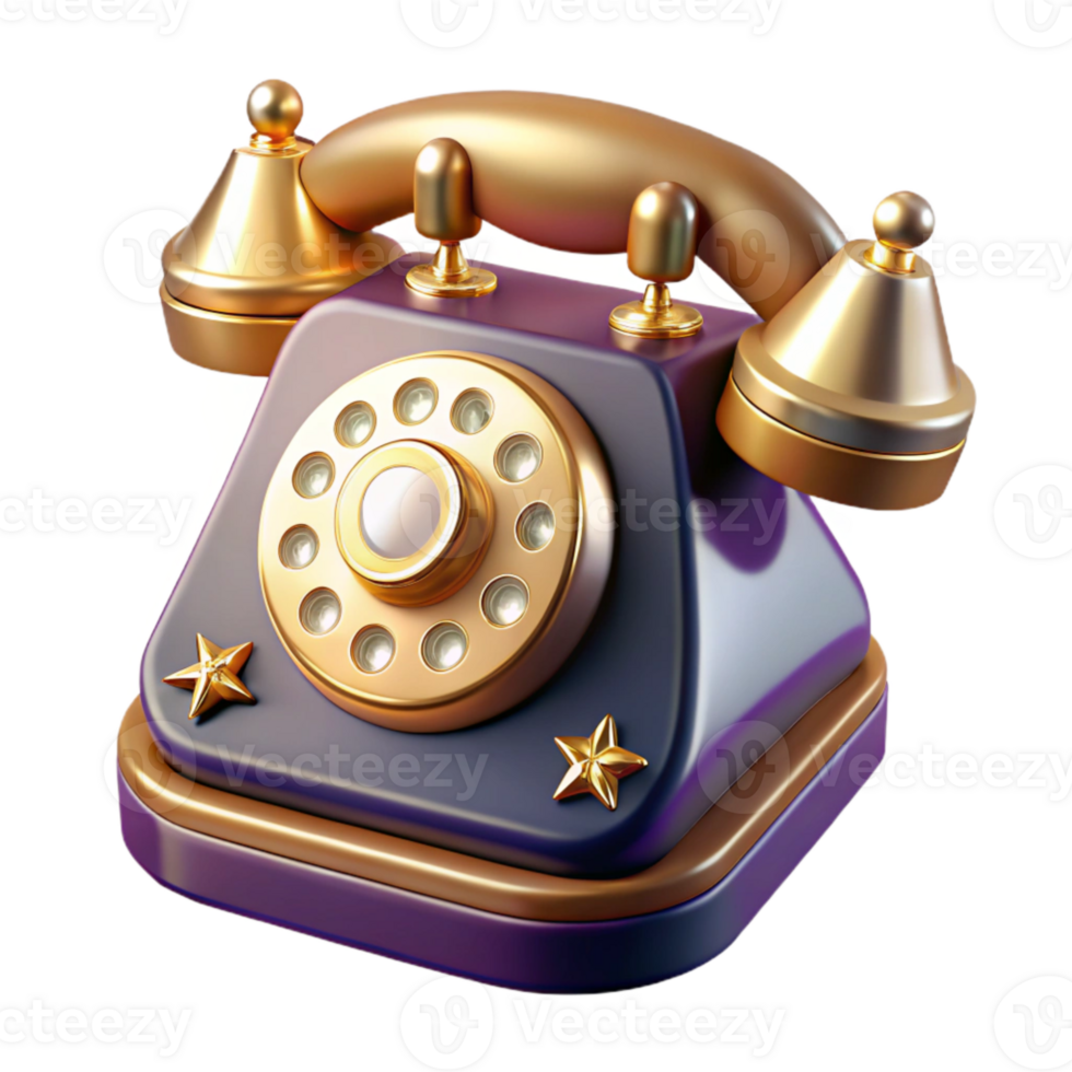 elegant artistic Retro Phone Rotary Dial Isolated with Shadow Detail original png