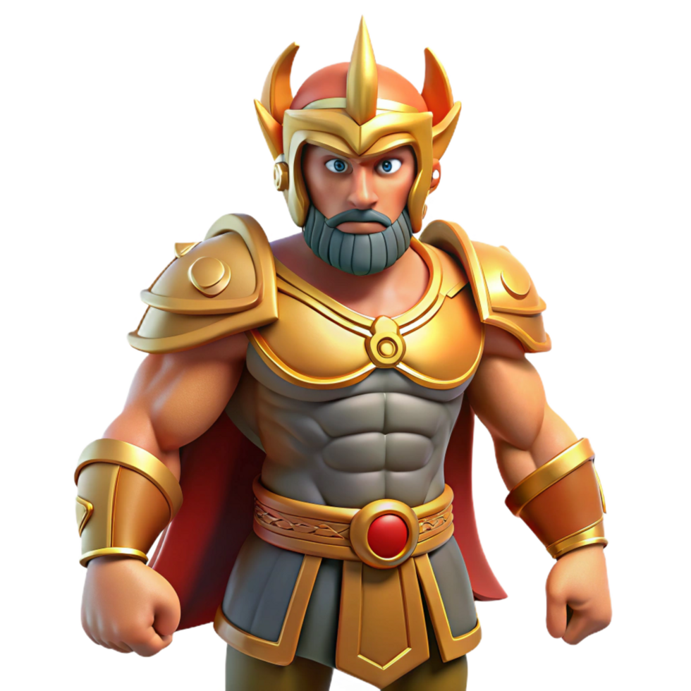alluring victorian Ares, god of war, armored and fierce, NO BACKGROUND with Transparent Background. exclusive png