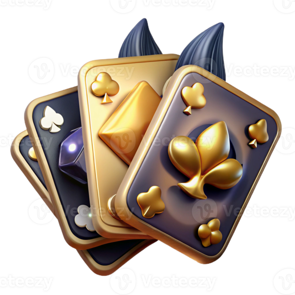 magnificent classic Retro Playing Cards Suits and Numbers Cutout png