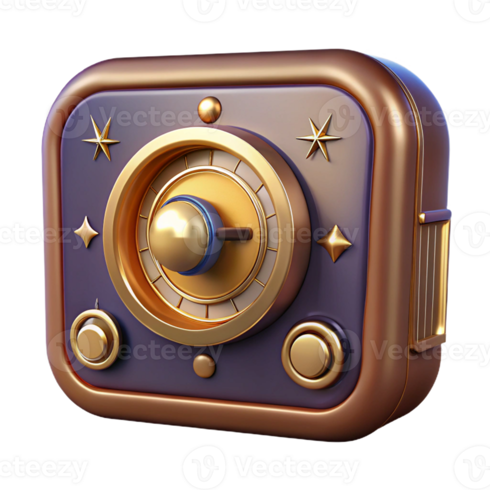 elegant traditional Retro Radio Dial Close Up Isolated with Tuning Knob high resolution png