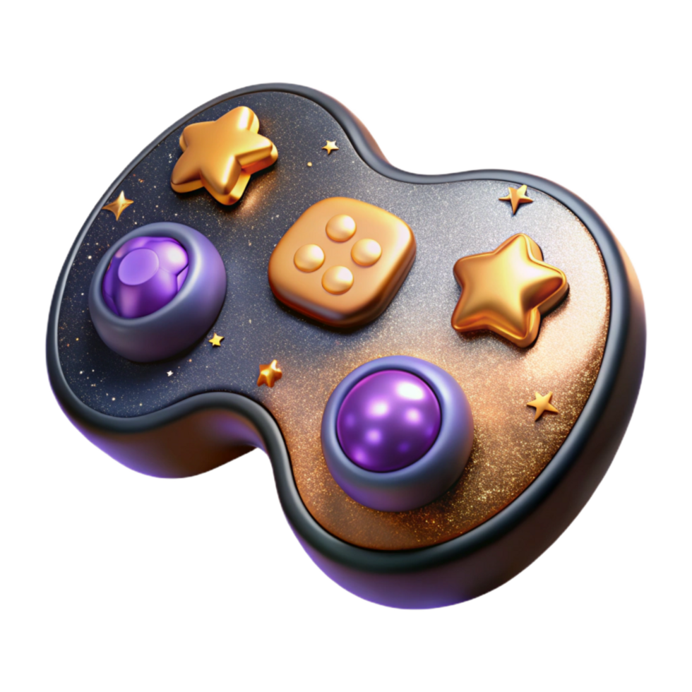 impressive artistic Retro Game Controller Buttons Isolated Cutout png