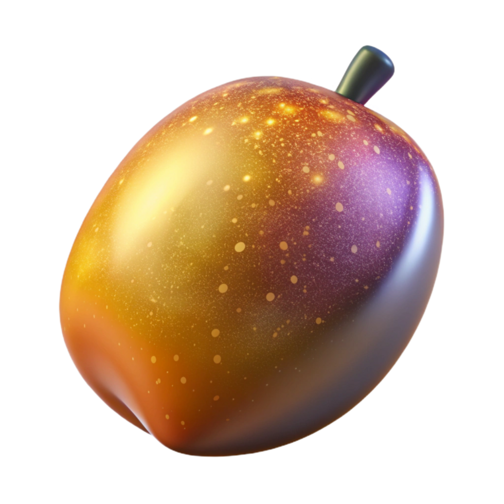 stunning contemporary Ripe Mango Side Angle Transparent Background premium png