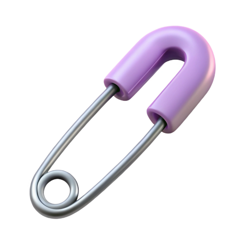 bold serene A single safety pin, closed. NO BACKGROUND with Transparent Background. exclusive png