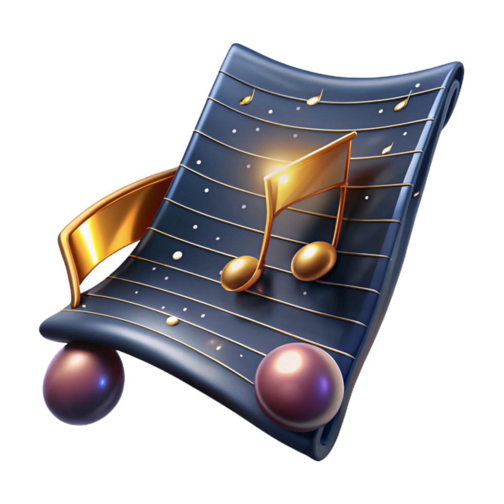 elegant vintage Sheet Music Isolated with Handwritten Notes and Symbols exclusive png