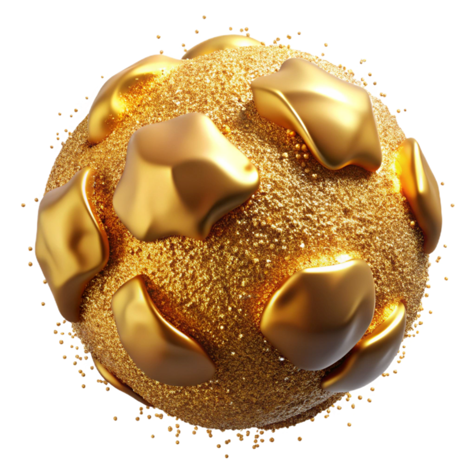 magnificent contemporary Shimmering Gold Dust Particles Isolated authentic png