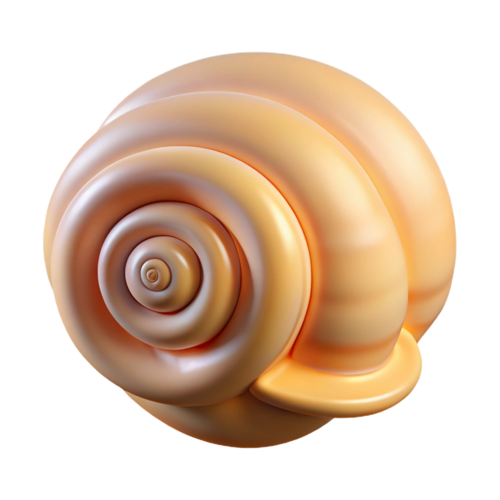 dramatic mysterious creative Seashell spiral NO BACKGROUND with Transparent Background. precision png
