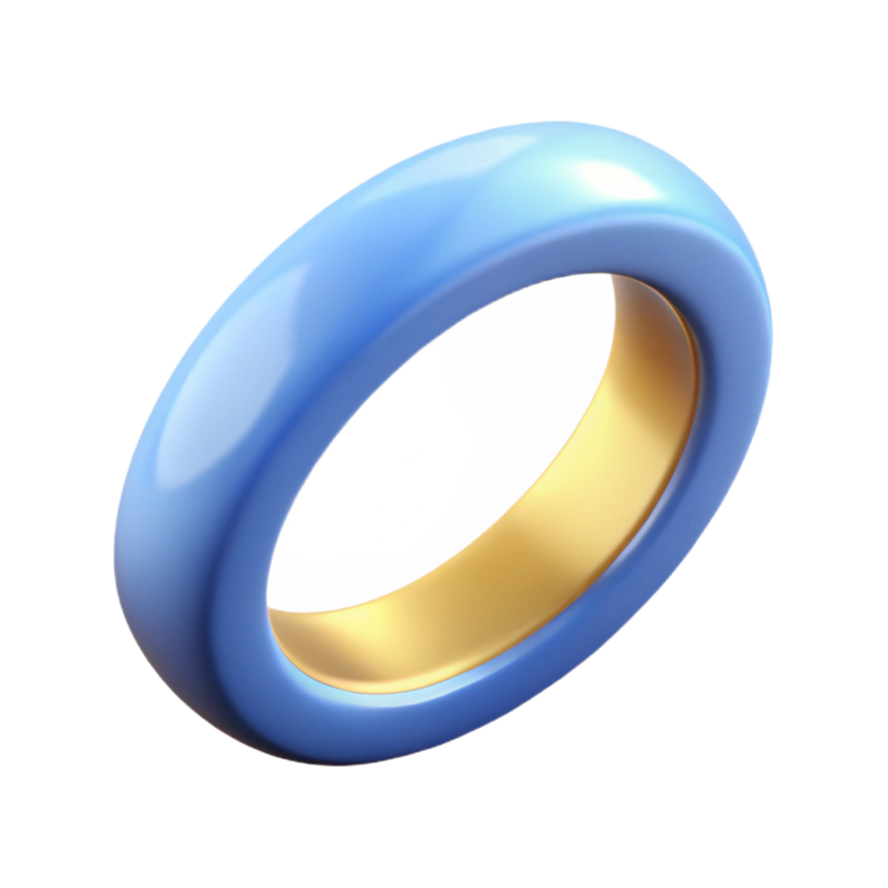 distinguished geometric A wedding ring, simple and elegant, NO BACKGROUND with Transparent Background. 8K png