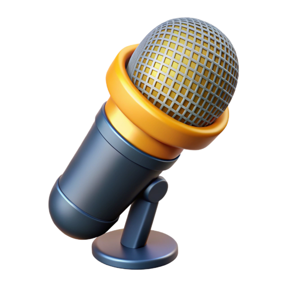 notable nordic A microphone, studio quality, NO BACKGROUND with Transparent Background. museum quality png