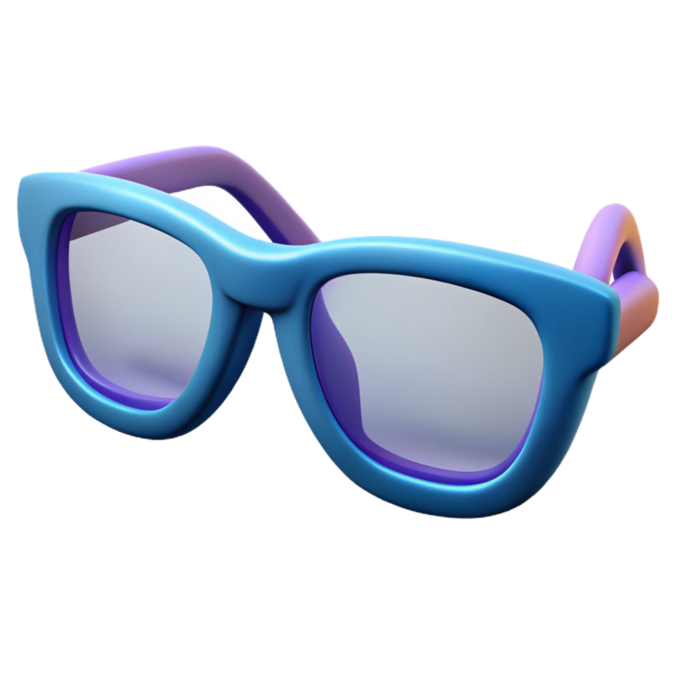 remarkable tropical A pair of eyeglasses, modern and stylish, NO BACKGROUND with Transparent Background. detailed png