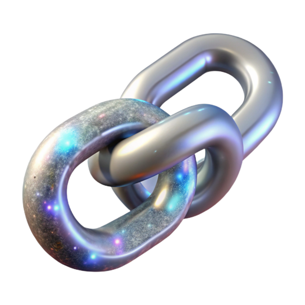 serene classic Silver Chain Links Isolated with Realistic Detail original png