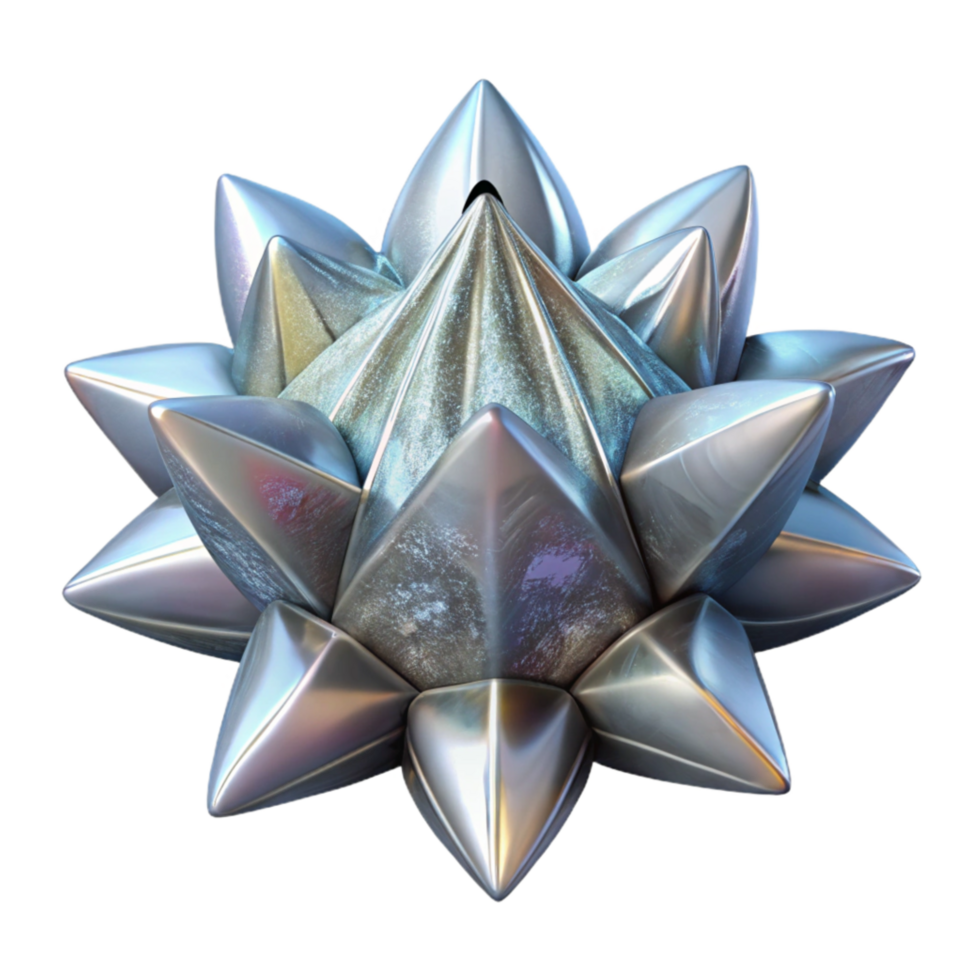 impressive traditional Silver Frost Pattern Fractal Element Transparent Background high quality png