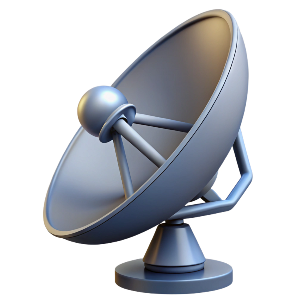 beautiful unforgettable Satellite dish, parabolic, communication, NO BACKGROUND with Transparent Background. png