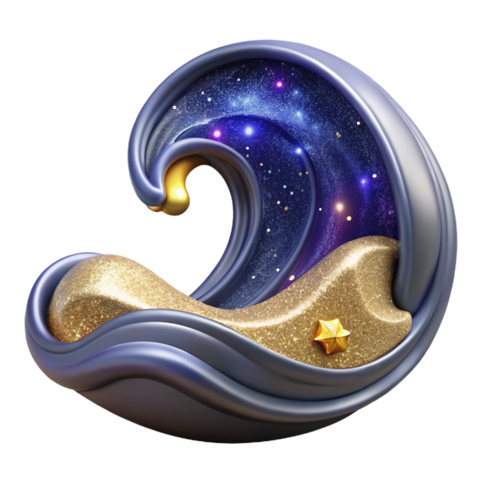 extraordinary rustic Sketch Style Wave Iconography Cutout Transparent Background exclusive png