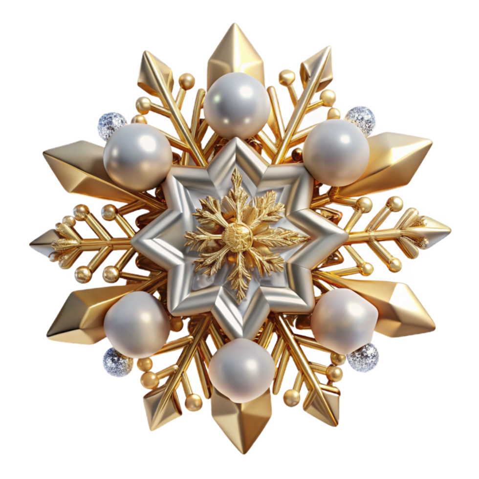 vibrant modern Snowflake Delicate Symmetry Isolated Element professional png