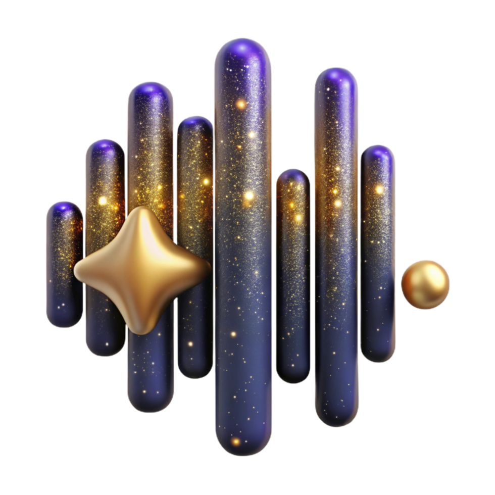 magnificent modern Sound Wave Pattern and Equalizer Bars Isolated Transparent Background high resolution png